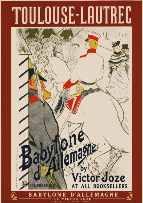 Toulouse-Lautrec Babylone D'allemagne No2 - Plakát