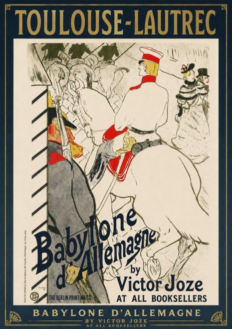 Toulouse-Lautrec Babylone D'allemagne No3 - Plakát