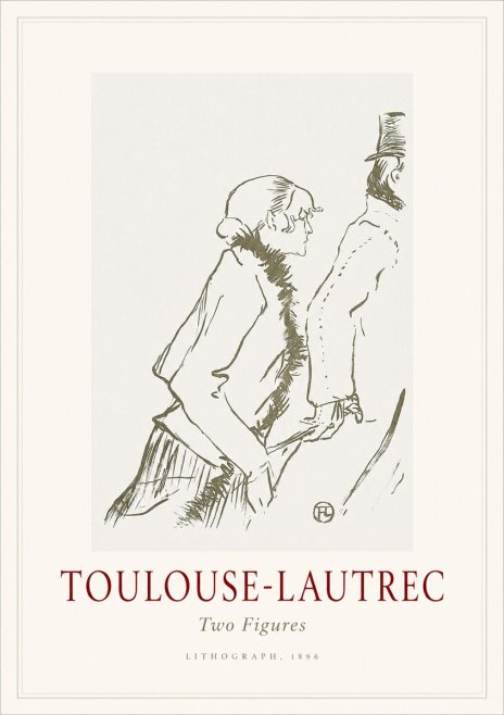 Toulouse-Lautrec Two Figures No1 - Plakát