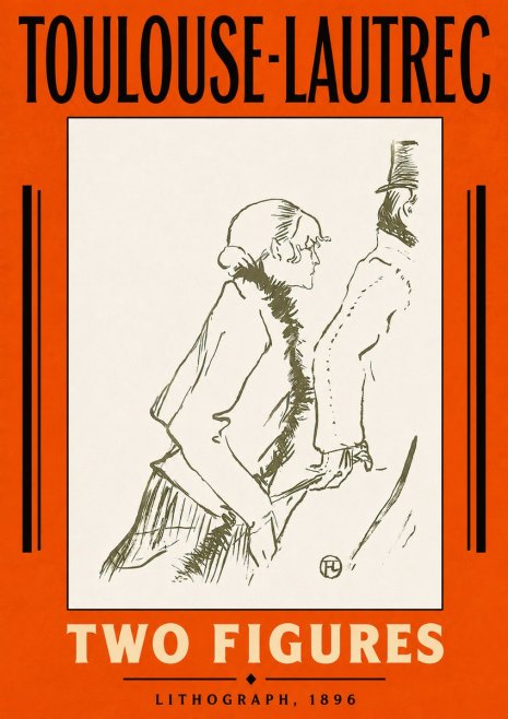 Toulouse-Lautrec Two Figures No5 - Plakát