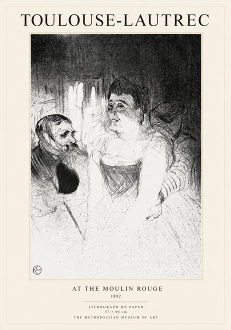 Toulouse-Lautrec At the Moulin Rouge XVII No1 - Plakát