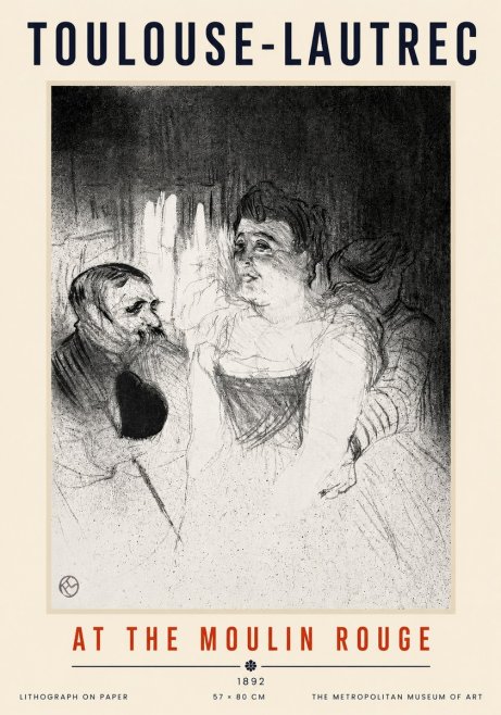 Toulouse-Lautrec At the Moulin Rouge XVII No3 - Plakát