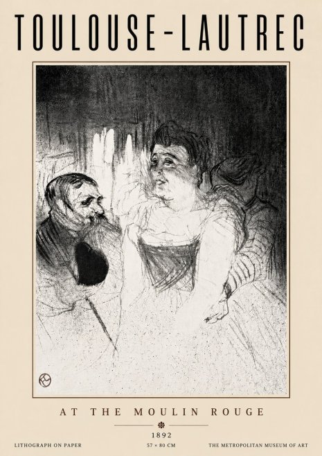 Toulouse-Lautrec At the Moulin Rouge XVII No5 - Plakát