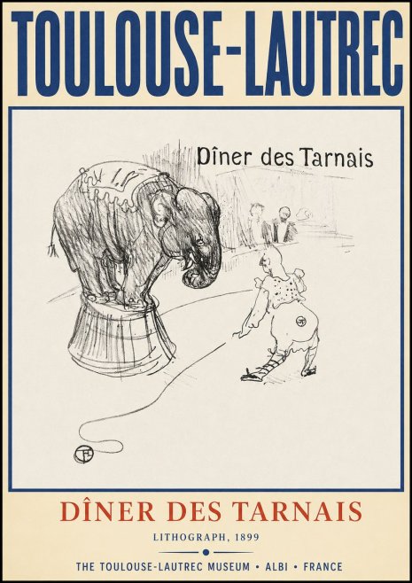 Toulouse-Lautrec Dîner Des Tarnais No2 - Plakát
