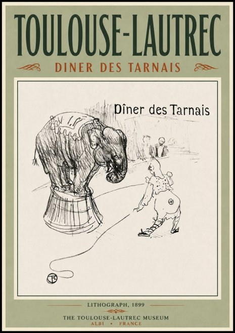 Toulouse-Lautrec Dîner Des Tarnais No5 - Plakát
