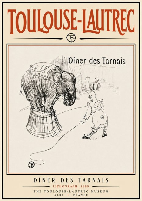 Toulouse-Lautrec Dîner Des Tarnais No6 - Plakát