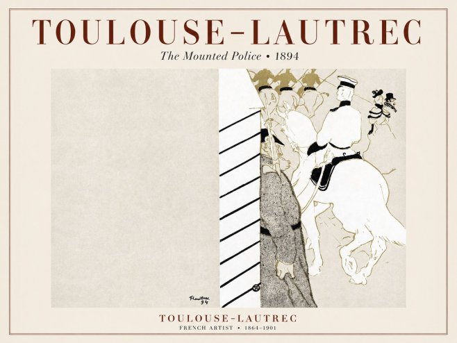 Toulouse-Lautrec The Mounted Police No1 - Plakát