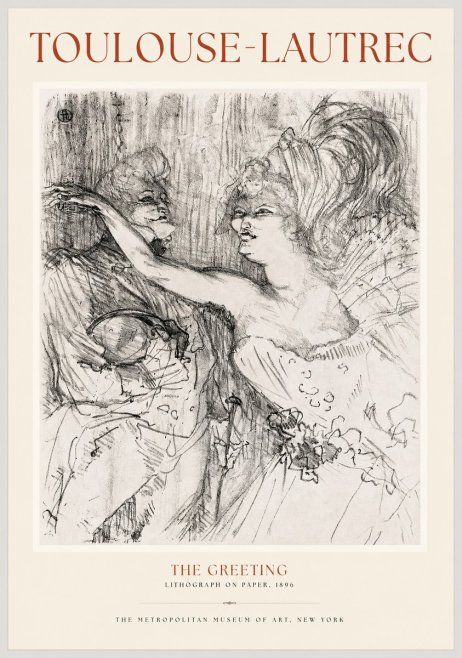 Toulouse-Lautrec The Greeting No1 - Plakát