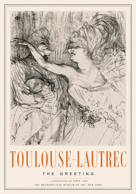 Toulouse-Lautrec The Greeting No6 - Plakát