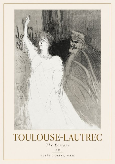 Toulouse-Lautrec The Ecstasy No1 - Plakát