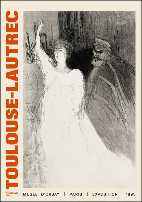 Toulouse-Lautrec The Ecstasy No2 - Plakát