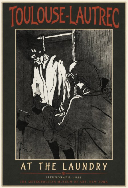 Toulouse-Lautrec At the Laundry No4 - Plakát