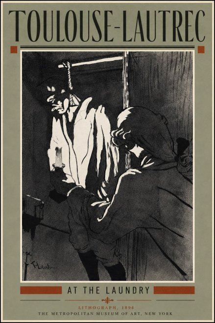 Toulouse-Lautrec At the Laundry No5 - Plakát