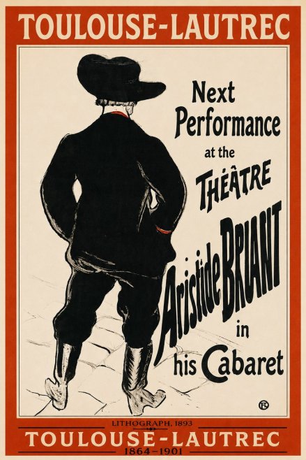 Toulouse-Lautrec Next Performance at the Théâtre Aristide Bruant in His Cabaret No2 - Plakát