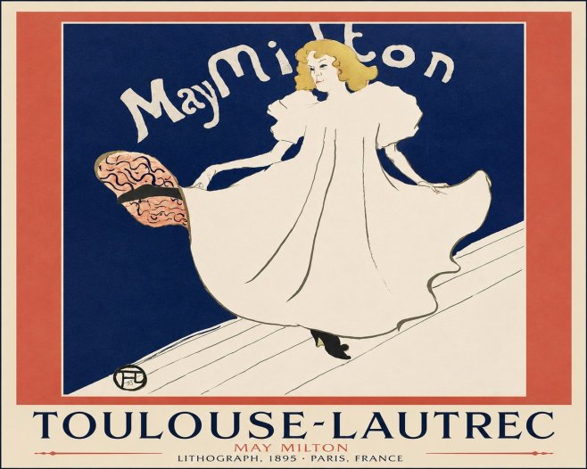 Toulouse-Lautrec May Milton No4 - Plakát