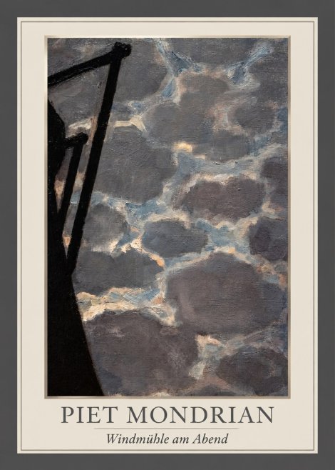 Piet Mondrian Windmühle Am Abend I No1 - Plakát