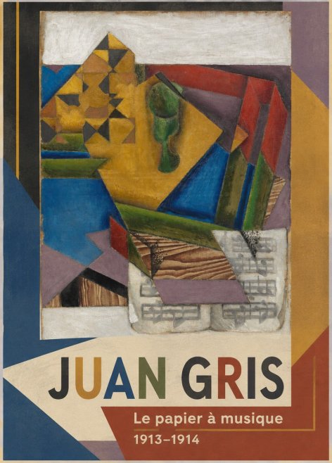 Juan Gris Le Papier À Musique No1 - Plakát
