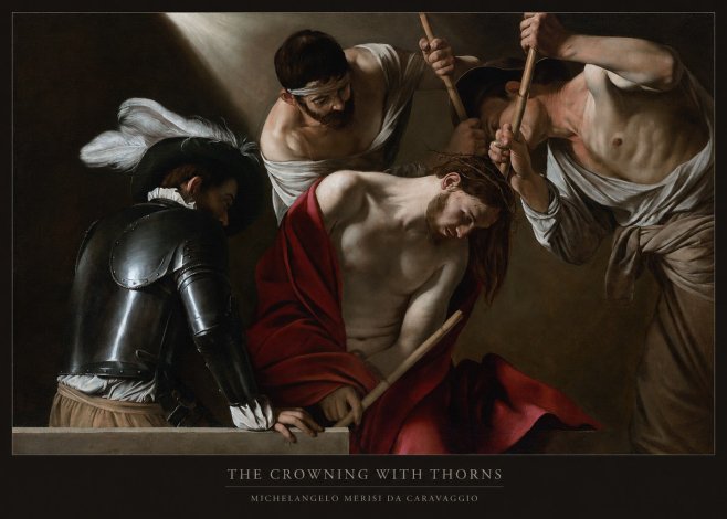 Michelangelo Merisi da Caravaggio The Crowning with Thorns I No6 - Plakát