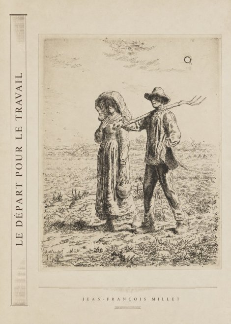 Jean-François Millet Le Départ Pour Le Travail II No2 - Plakát
