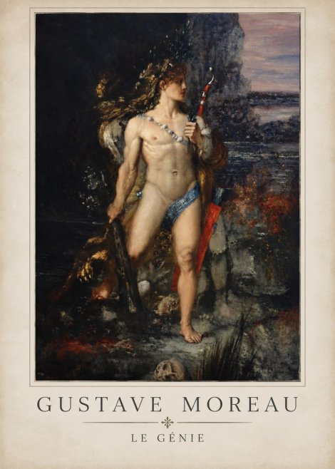 Gustave Moreau Saint Sebastian I No5 - Plakát