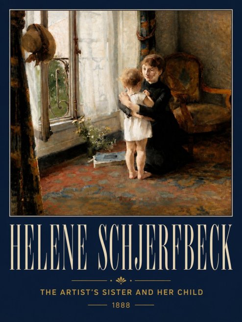 Helene Schjerfbeck The Artist's Sister and Her Child No5 - Plakát