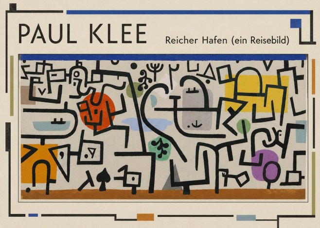 Paul Klee Reicher Hafen (Ein Reisebild) I No1 - Plakát