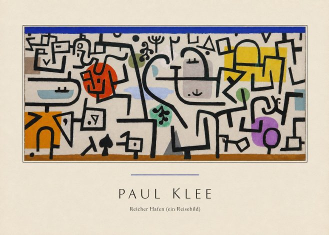 Paul Klee Reicher Hafen (Ein Reisebild) I No3 - Plakát