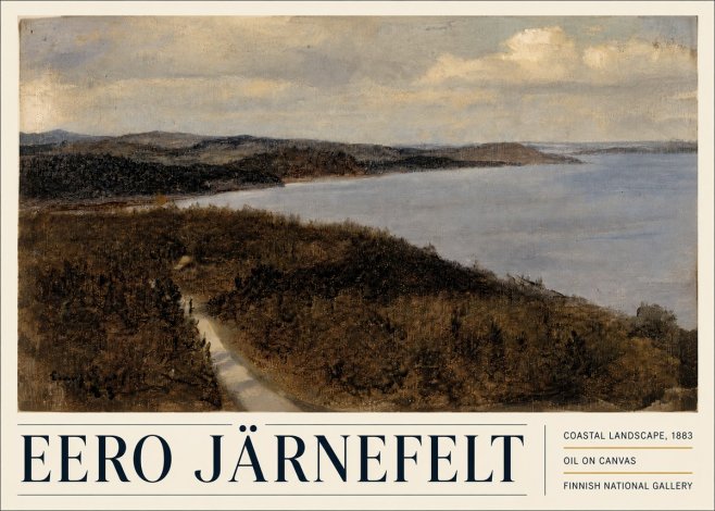 Eero Järnefelt Coastal Landscape, 1883 No5 - Plakát