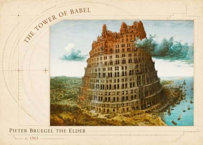Pieter Bruegel The Tower of Babel III No5 - Plakát