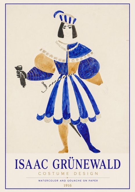 Isaac Grünewald Costume Design III No1 - Plakát
