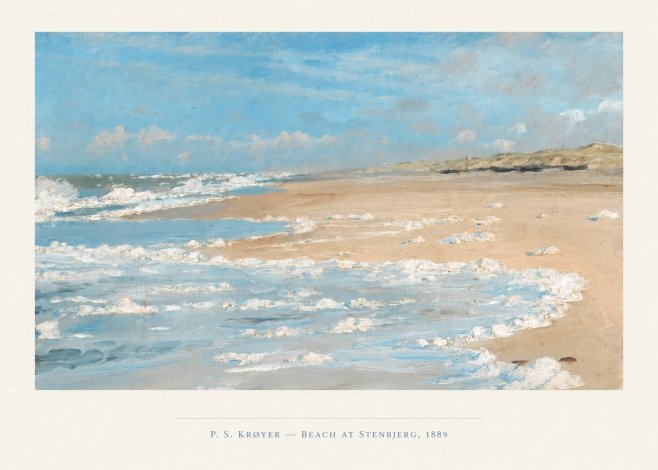 P.S. Krøyer Beach at Stenbjerg · 1889 No4 - Plakát
