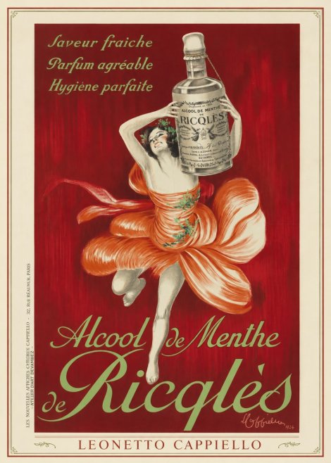 Leonetto Cappiello Alcool De Menthe De Ricqlès I No1 - Plakát
