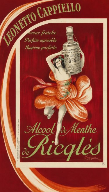 Leonetto Cappiello Alcool De Menthe De Ricqlès I No3 - Plakát
