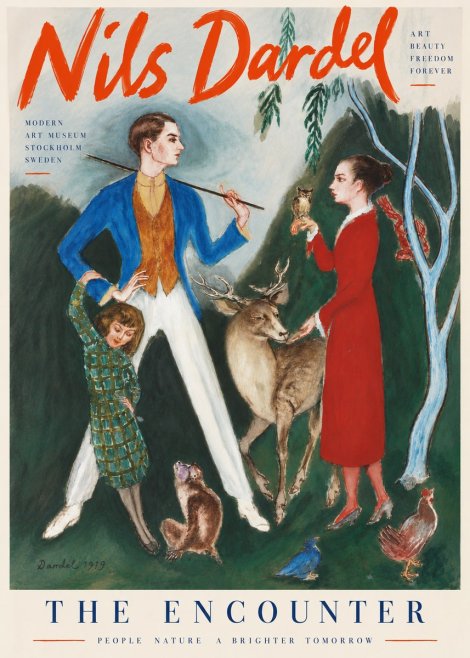 Nils Dardel The Encounter No6 - Plakát