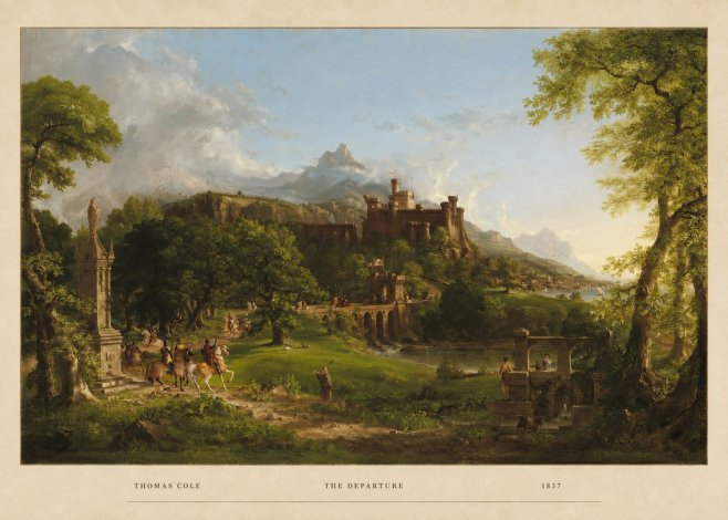 Thomas Cole The Departure II No4 - Plakát