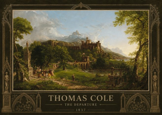 Thomas Cole The Departure II No5 - Plakát
