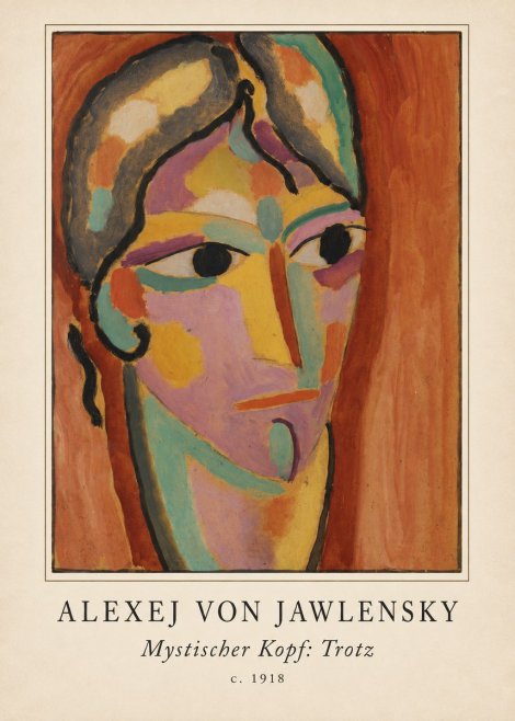 Alexej von Jawlensky Mystischer Kopf: Trotz No4 - Plakát