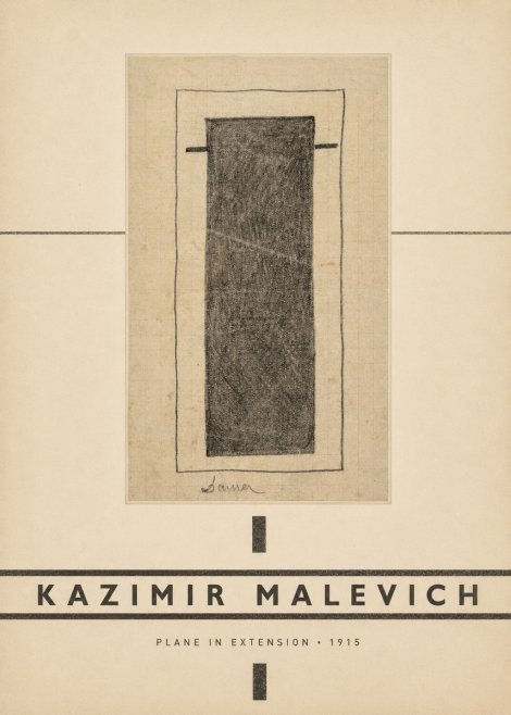 Kazimir Malevich Plane in Extension No3 - Plakát
