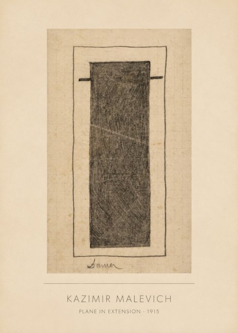 Kazimir Malevich Plane in Extension No4 - Plakát