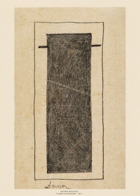 Kazimir Malevich Plane in Extension No5 - Plakát