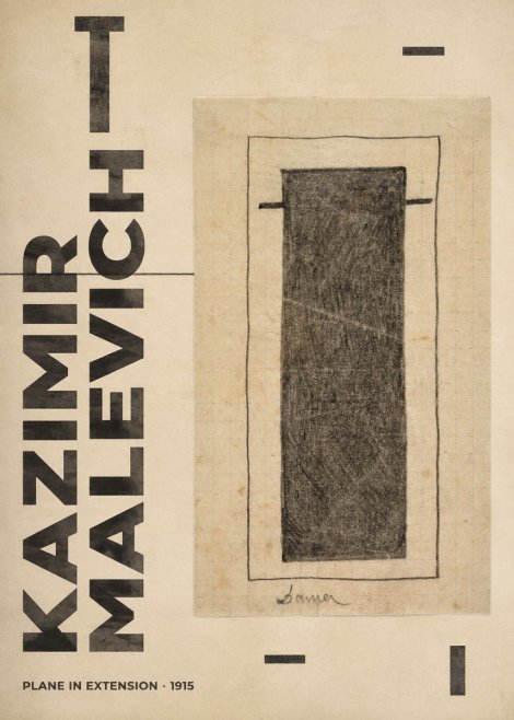 Kazimir Malevich Plane in Extension No6 - Plakát