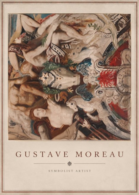Gustave Moreau Mythological Composition No3 - Plakát