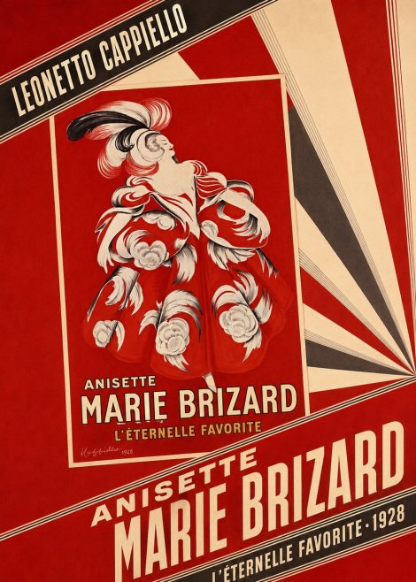 Leonetto Cappiello Anisette Marie Brizard - L'éternelle Favorite No6 - Plakát