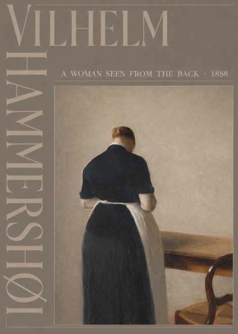 Vilhelm Hammershøi A Woman Seen from the Back No4 - Plakát