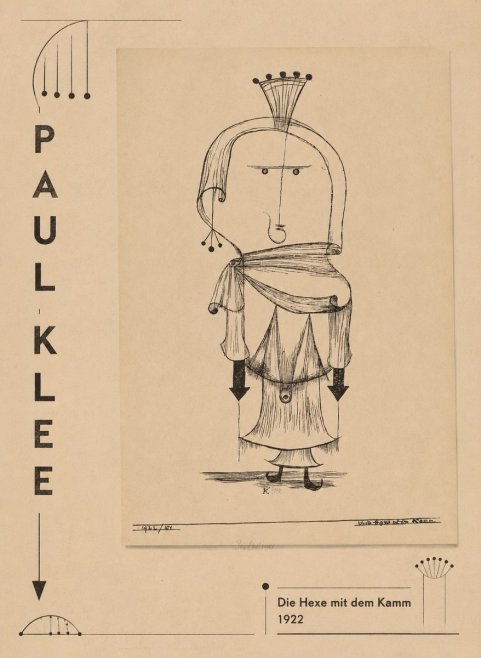 Paul Klee Die Hexe Mit Dem Kamm No2 - Plakát