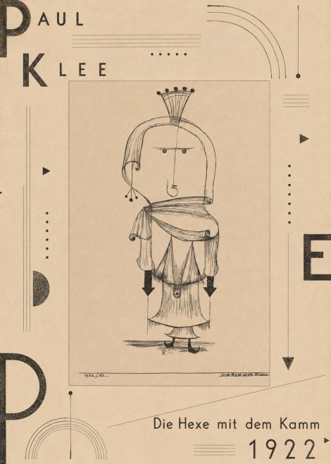 Paul Klee Die Hexe Mit Dem Kamm No5 - Plakát