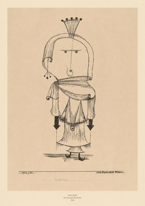 Paul Klee Die Hexe Mit Dem Kamm No6 - Plakát