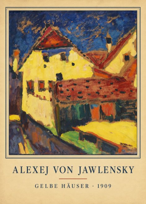 Alexej von Jawlensky Gelbe Häuser No4 - Plakát