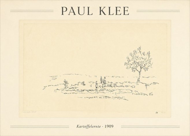 Paul Klee Kartoffelernte · 1909 No1 - Plakát