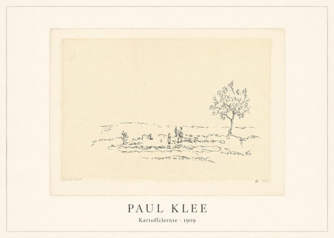 Paul Klee Kartoffelernte · 1909 No4 - Plakát